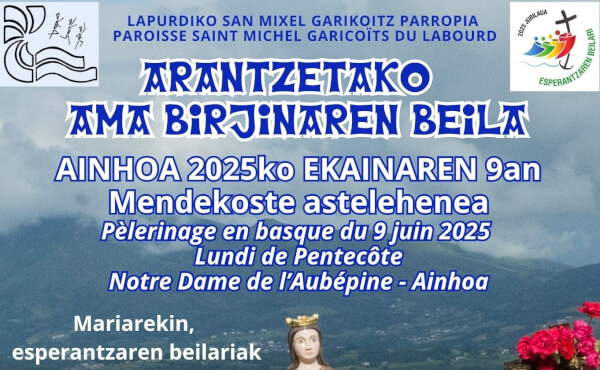 Pèlerinage du lundi de Pentecôte à Notre-Dame de l'Aupébine à Ainhoa
